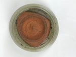 Japanese Ceramic Green Tea Bowl Matcha Chawan Vtg Pottery Gray Green CHB143