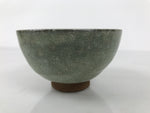 Japanese Ceramic Green Tea Bowl Matcha Chawan Vtg Pottery Green Brown CHB125