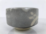 Japanese Ceramic Green Tea Bowl Matcha Chawan Vtg Shino Ware Gray Pottery CHB128