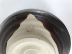 Japanese Ceramic Green Tea Bowl Matcha Chawan Vtg Shino Ware Gray Pottery CHB128