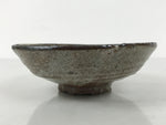 Japanese Ceramic Green Tea Bowl Summer Matcha Chawan Pottery Gray Brown SCW8