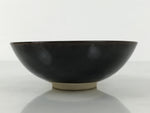 Japanese Ceramic Green Tea Bowl Summer Matcha Chawan Vtg Pottery Black SCW6