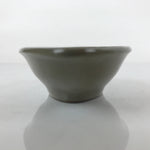 Japanese Ceramic Renge Spoon W/Stand Vtg Nabe Ramen Noodle Soup Gray PY877