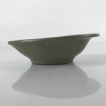 Japanese Ceramic Renge Spoon W/Stand Vtg Nabe Ramen Noodle Soup Gray PY877