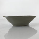 Japanese Ceramic Renge Spoon W/Stand Vtg Nabe Ramen Noodle Soup Gray PY877