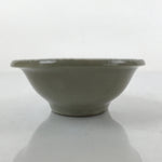 Japanese Ceramic Renge Spoon W/Stand Vtg Nabe Ramen Noodle Soup Gray PY879