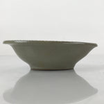 Japanese Ceramic Renge Spoon W/Stand Vtg Nabe Ramen Noodle Soup Gray PY879