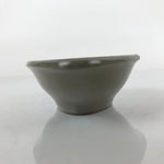 Japanese Ceramic Renge Spoon W/Stand Vtg Nabe Ramen Noodle Soup Gray PY884