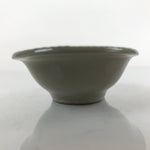 Japanese Ceramic Renge Spoon W/Stand Vtg Nabe Ramen Noodle Soup Gray PY884