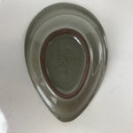 Japanese Ceramic Renge Spoon W/Stand Vtg Nabe Ramen Noodle Soup Gray PY884