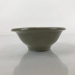 Japanese Ceramic Renge Spoon W/Stand Vtg Nabe Ramen Noodle Soup Gray PY888