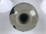 Japanese Ceramic Sake Bottle Kayoi-Tokkuri Vtg Gray Brown Kanji Kanehatsu TS915