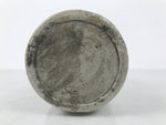 Japanese Ceramic Sake Bottle Kayoi-Tokkuri Vtg Gray Brown Kanji Toyokawa TS904