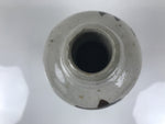 Japanese Ceramic Sake Bottle Kayoi-Tokkuri Vtg Gray Brown Kanji Toyokawa TS906
