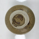 Japanese Ceramic Sake Bottle Tokkuri Drips Matte Brown Yellow Pottery TS769