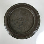 Japanese Ceramic Sake Bottle Tokkuri Gray Flying Crane Cloud Wavy Shade TS798