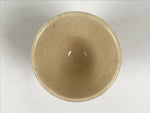 Japanese Ceramic Sake Cup Vtg Rappa Ochoko Guinomi Beige Brown Blue Leaves G345