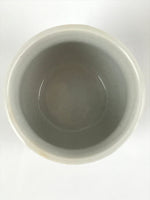 Japanese Ceramic Sake Cup Vtg Tsubomi Ochoko Guinomi Simple Plain Gray G178