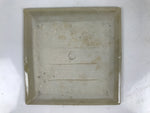 Japanese Ceramic Small Plate Kozara Sara Square Pottery Orange Beige Leaves Y438