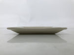 Japanese Ceramic Small Plate Kozara Sara Square Pottery Orange Beige Leaves Y439