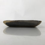 Japanese Ceramic Small Plate Kozara Vtg Sara Square Pottery Black Brown Y238