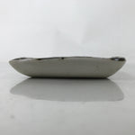 Japanese Ceramic Small Plate Kozara Vtg Sara Square Pottery Black Gray Y241