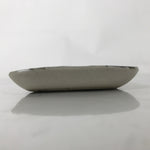 Japanese Ceramic Small Plate Kozara Vtg Sara Square Pottery Black Gray Y241