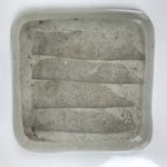 Japanese Ceramic Small Plate Kozara Vtg Sara Square Pottery Black Gray Y241