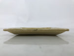Japanese Ceramic Small Plate Kozara Vtg Sara Square Pottery Yellow Leaves Y440
