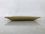 Japanese Ceramic Small Plate Kozara Vtg Sara Square Pottery Yellow Leaves Y440