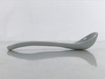 Japanese Ceramic Small Spoon Vtg Chawanmushi Flatware White Blue JK730