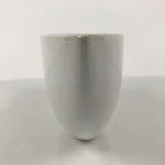 Japanese Ceramic Suiban Flower Vase Pottery Ikebana Accessory Narrow White Y534