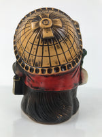 Japanese Ceramic Tanuki Raccoon Dog Statue Vtg Business Good Luck Okimono ST89