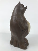 Japanese Ceramic Tanuki Raccoon Dog Statue Vtg Pottery Good Luck Okimono ST86