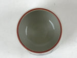 Japanese Ceramic Teacup Vtg Iris Flower Crackle Glaze White Yunomi Sencha TC411