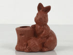 Japanese Ceramic Tokoname Rabbit Toothpick Holder Youjitate Zodiac Figurine Y537