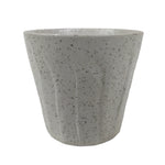 Japanese Ceramic Yunomi Teacup Simple Pottery White Black Specks Yakimono TC573