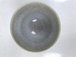 Japanese Ceramic Yunomi Teacup Vtg Hagi Ware Pottery Gray Yakimono Sencha TC598