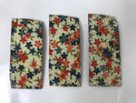 Japanese Chiyogami Paper Oshibori-Oki Wet Towel Tray 3pc Holder Sakura Red L390