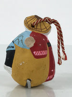 Japanese Clay Bell Dorei Awa Odori Dancers Vtg Tsuchi-Suzu Yukata Happi DR637