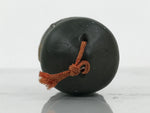 Japanese Clay Bell Dorei Giboshi Bridge Finial Vtg Tsuchi-Suzu Green Gold DR635