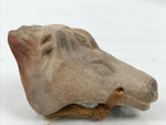 Japanese Clay Bell Dorei Horse Vtg Tsuchi-Suzu Zodiac Animal Uma Brown DR643