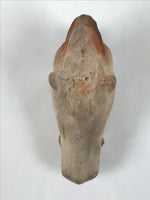 Japanese Clay Bell Dorei Horse Vtg Tsuchi-Suzu Zodiac Animal Uma Brown DR643