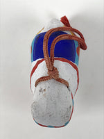 Japanese Clay Bell Dorei Horse Vtg Tsuchi-Suzu Zodiac Animal Uma White DR627