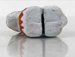 Japanese Clay Bell Dorei Horse Vtg Tsuchi-Suzu Zodiac Animal Uma White DR627