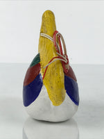 Japanese Clay Bell Dorei Inari Flame Vtg Tsuchi-Suzu Houshu No Tama Amulet DR645