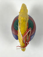 Japanese Clay Bell Dorei Inari Flame Vtg Tsuchi-Suzu Houshu No Tama Amulet DR645