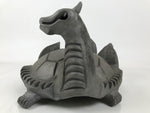 Japanese Clay Minogame Turtle Kawara Roof Tile Statue Ridge-End Sculpture ST60