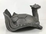 Japanese Clay Minogame Turtle Kawara Roof Tile Statue Ridge-End Sculpture ST60
