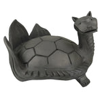 Japanese Clay Minogame Turtle Kawara Roof Tile Statue Ridge-End Sculpture ST60